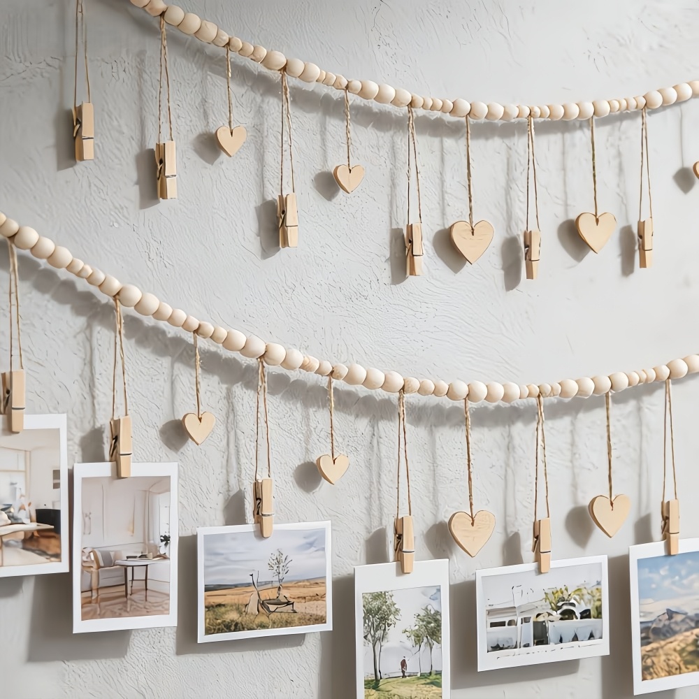 Picture Hanging Strip - 1 pièce Guirlande de perles murale