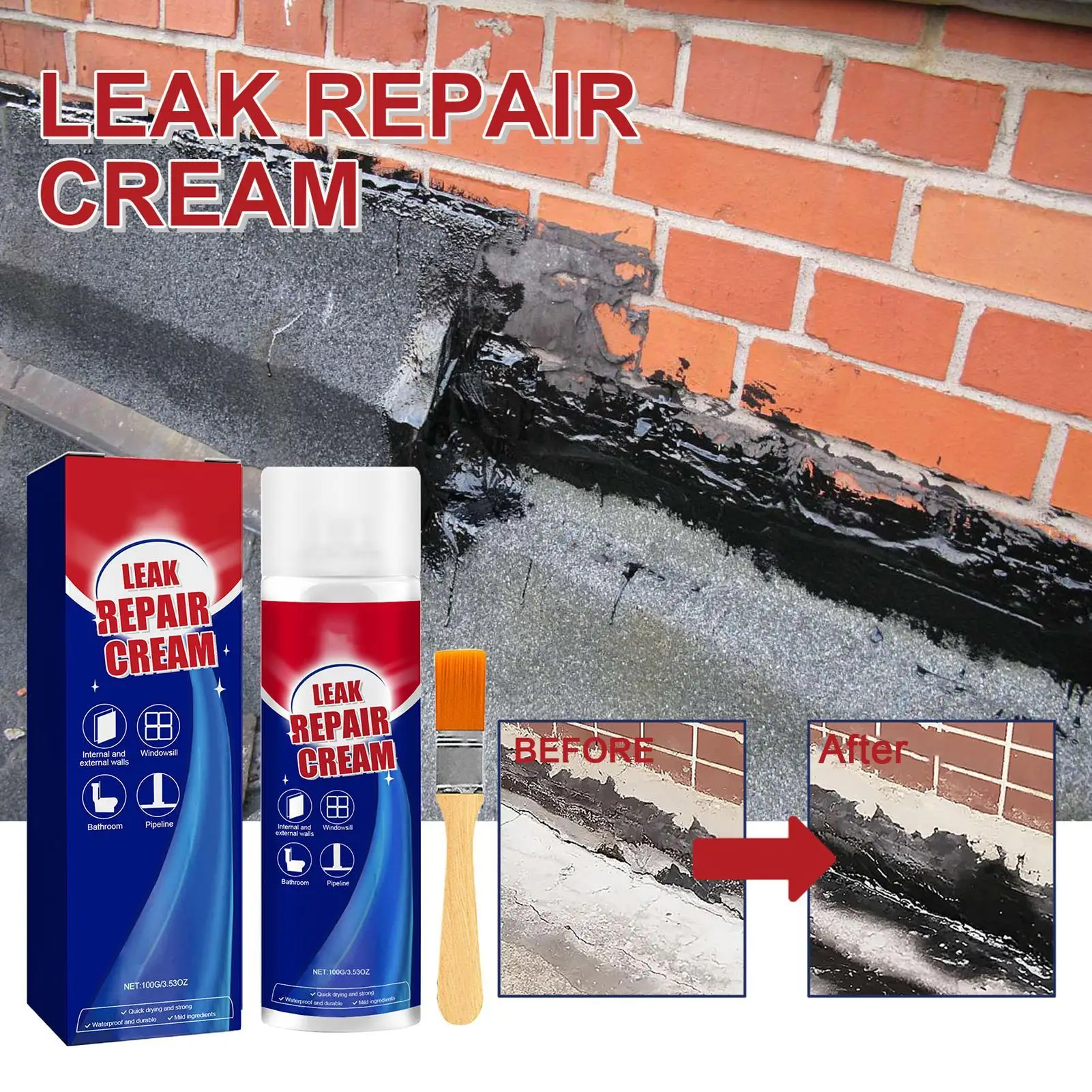 Roof Sealant Patch - Spray de réparation d'étanchéité imperméable pour