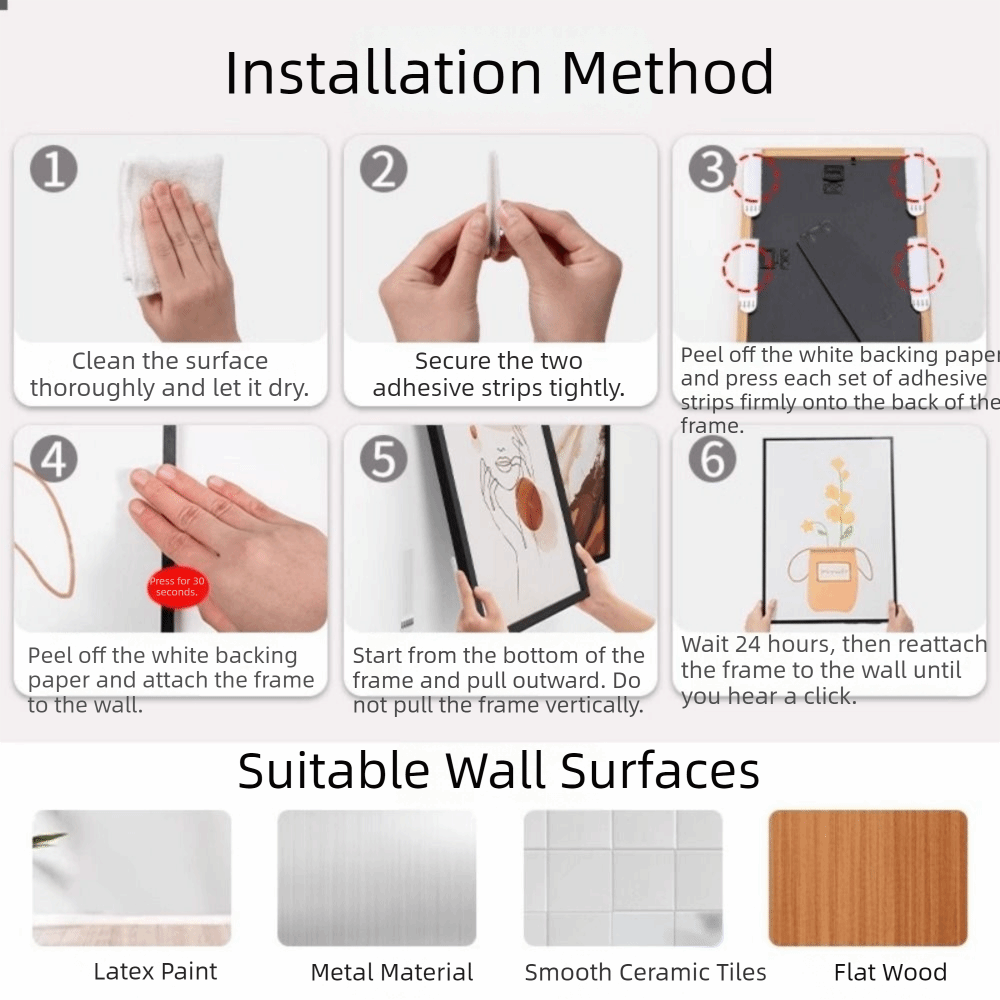 12 paires de bandes de suspens - Picture Hanging Strip avis et prix