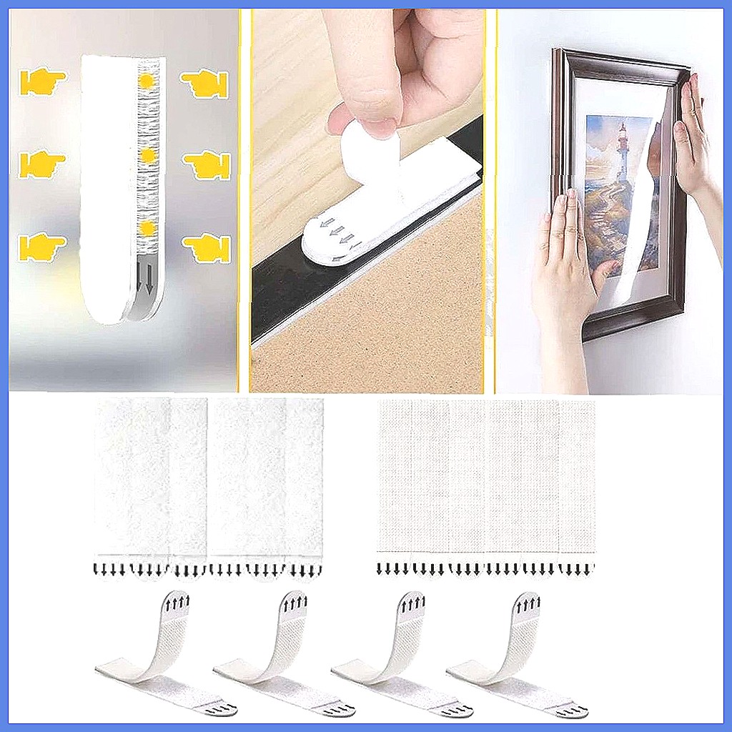 12 paires de bandes de suspens - Picture Hanging Strip avis et prix