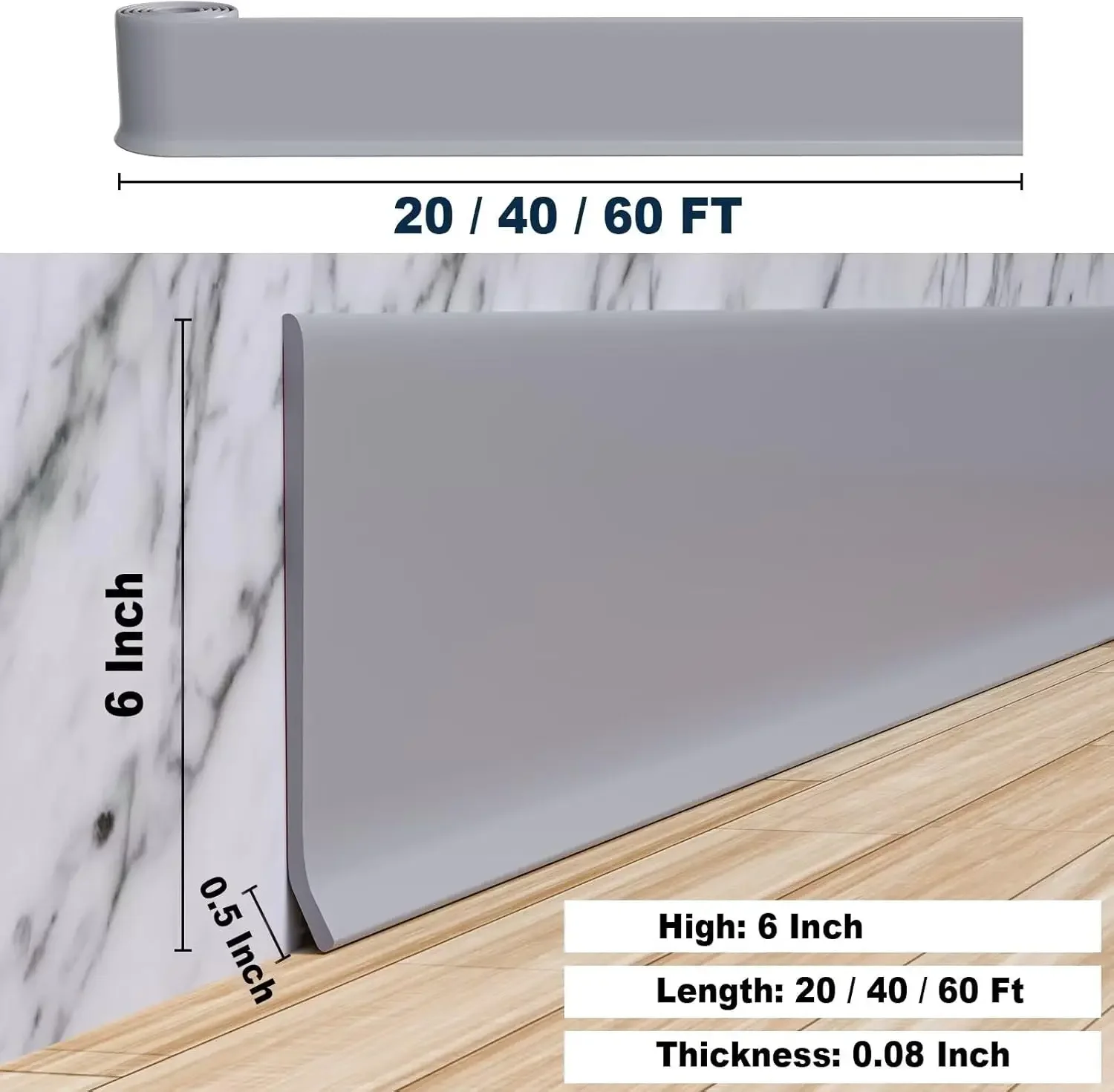 Moulure de plinthe flexible Du - Baseboard Molding Trim avis et prix