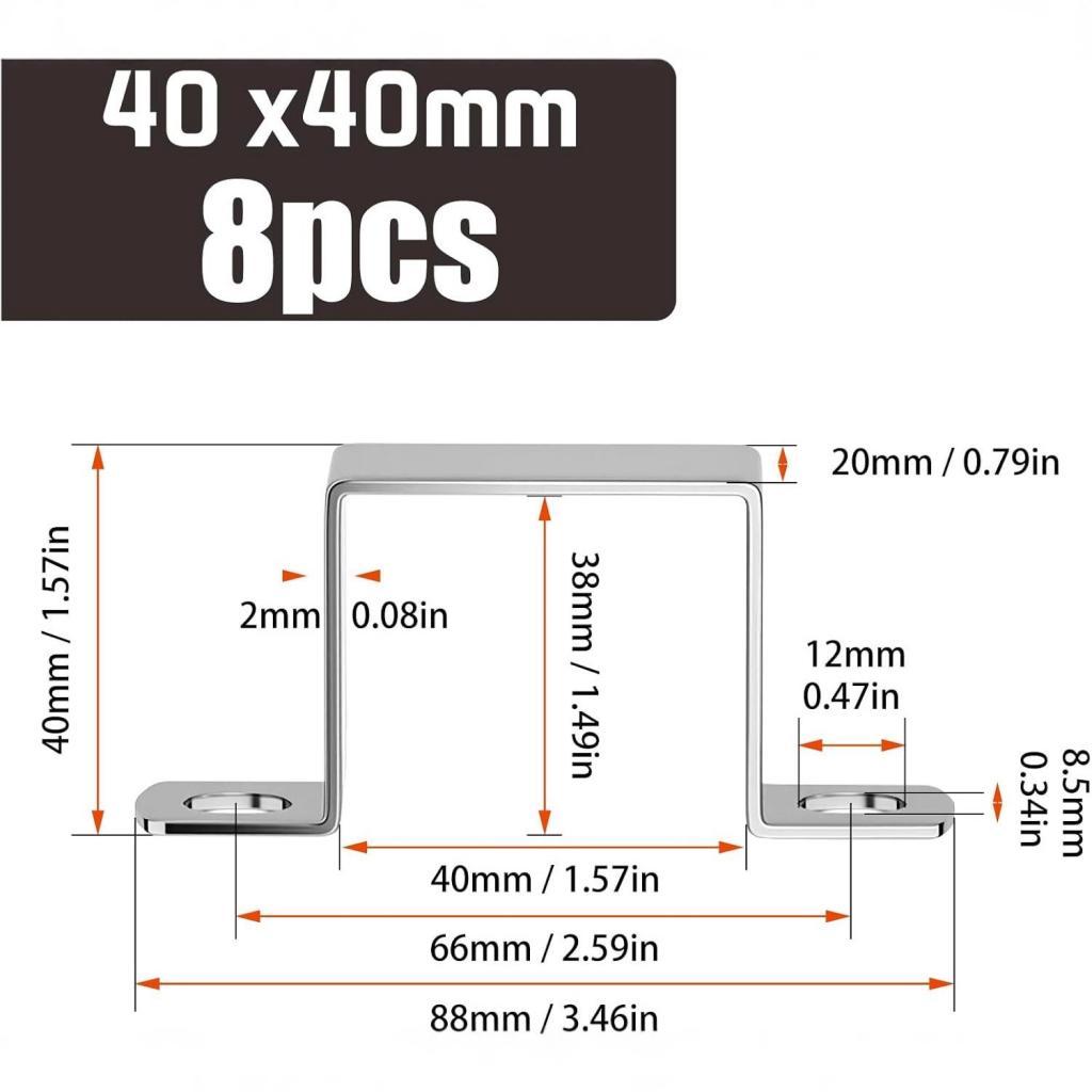 Support carré en acier inoxyda - Home Improvement Fence avis et prix